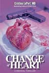 Gun and heart on book cover for mystery thriller novel