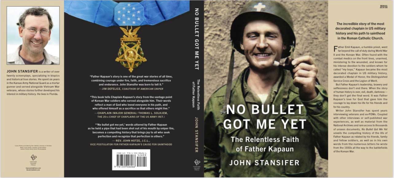 Full book jacket for No Bullet Got Me Yet by John Stansifer